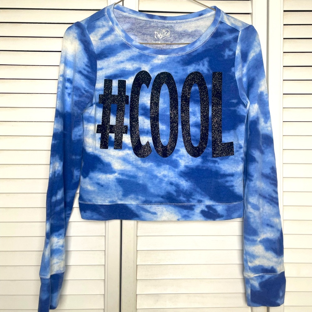 Justice Girl’s Size 12 Long Sleeve Crop Top